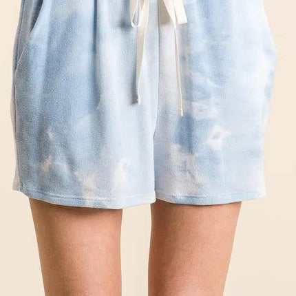 BiBi Tie Dye French Terry Hoodie Top and Bottom Set - MimiStylez