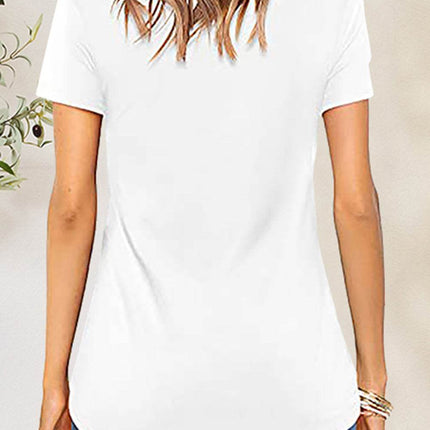 Crisscross Short Sleeve T-Shirt - MimiStylez