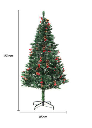 Pre Lit Cedar Christmas Tree Flocked Christmas With 800 Branch Tips, 250 Lights