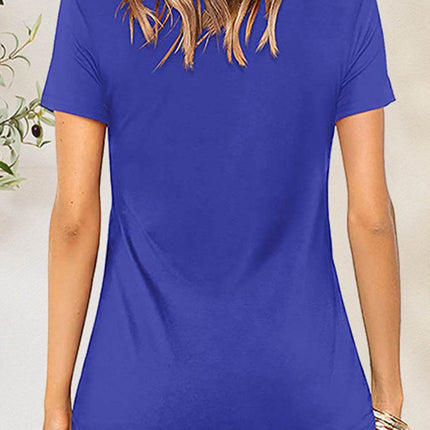 Crisscross Short Sleeve T-Shirt - MimiStylez