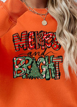 MERRY AND BRIGHT Long Sleeve Sweatshirt - MimiStylez