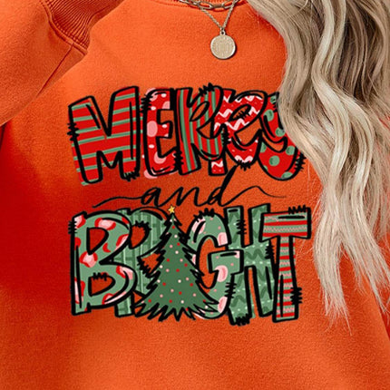 MERRY AND BRIGHT Long Sleeve Sweatshirt - MimiStylez