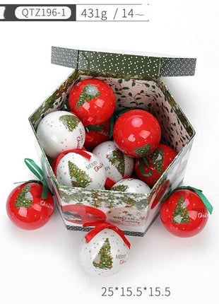 Christmas Gift Box With Christmas Tree Decoration Pendant