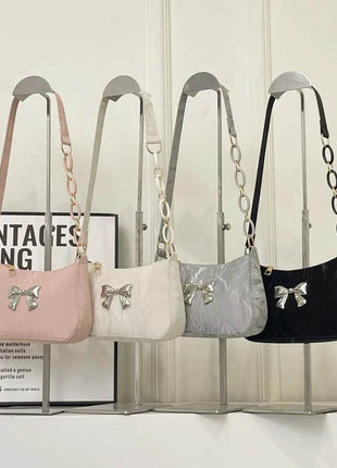 Bow PU Leather Shoulder Bag - MimiStylez