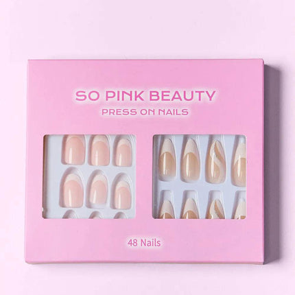 SO PINK BEAUTY Press On Nails 2 Packs - MimiStylez