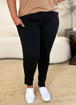 Wide Waistband Sports Leggings - MimiStylez