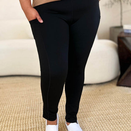Wide Waistband Sports Leggings - MimiStylez
