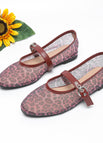 Wine Red Leopard Print / 35