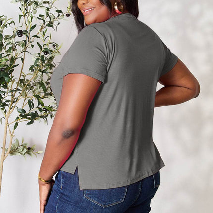 Basic Bae Full Size Round Neck Short Sleeve T-Shirt - MimiStylez