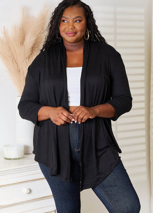 Culture Code Full Size Open Front Cardigan - MimiStylez
