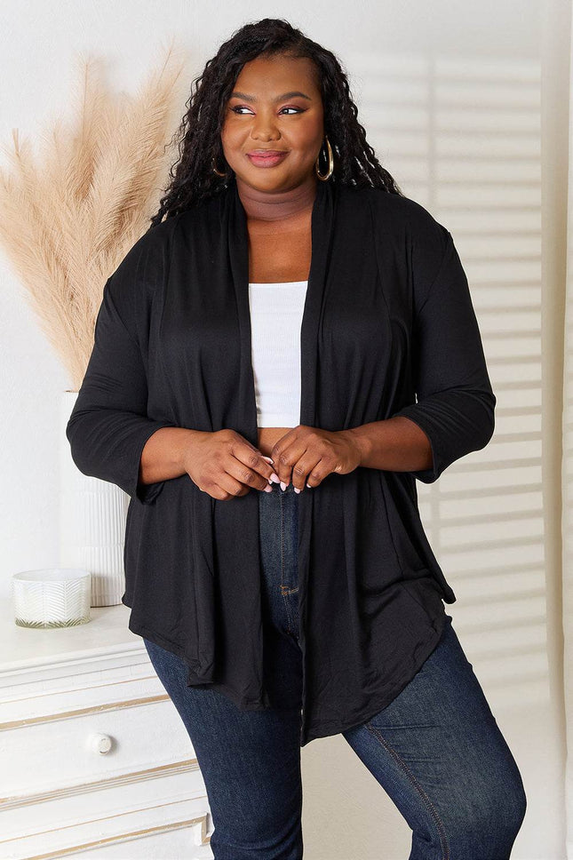 Culture Code Full Size Open Front Cardigan - MimiStylez
