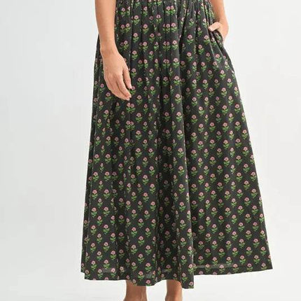 MABLE Floral Crop Top and Skirt Set - MimiStylez