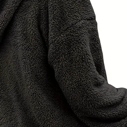 Half Zip Dropped Shoulder Oversized Hoodie - MimiStylez