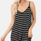 Zenana Striped V-Neck Curved Hem Cami - MimiStylez