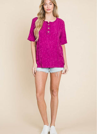 BOMBOM At The Fair Animal Textured Top - MimiStylez