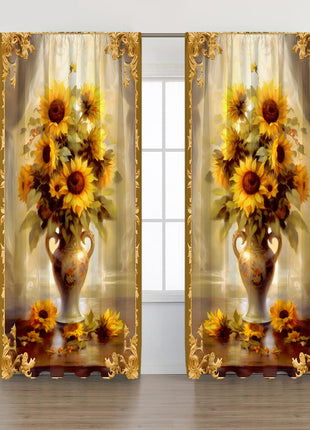 2PCs European Curtain Christmas Series