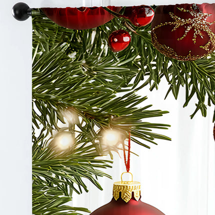 1PC Festive Christmas Printed Curtains