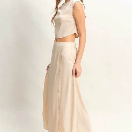 HYFVE Sleeveless Top and Maxi Skirt Set - MimiStylez