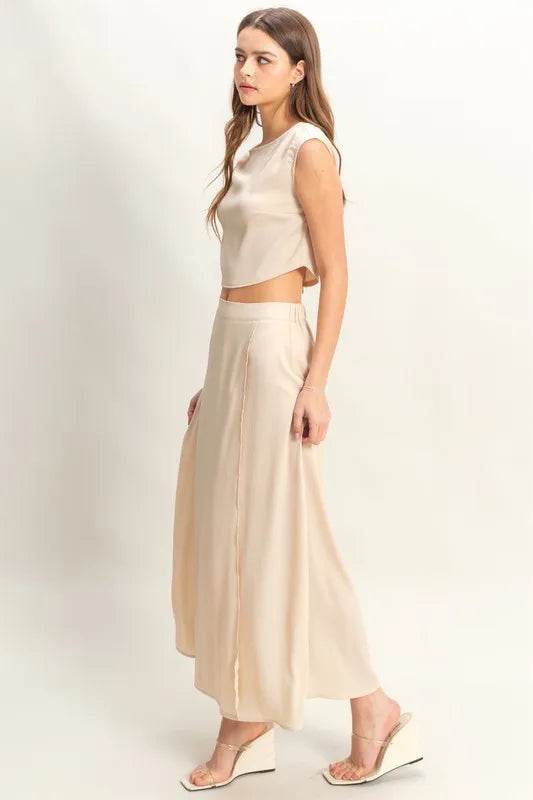 HYFVE Sleeveless Top and Maxi Skirt Set - MimiStylez