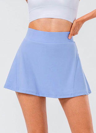 High Waist Pleated Active Skirt - MimiStylez