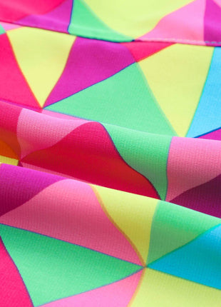 Color Block Elastic Waist Shorts - MimiStylez