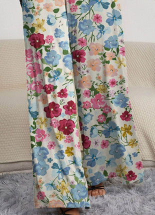 Decorative Button Spaghetti Strap Wide Leg Jumpsuit - MimiStylez