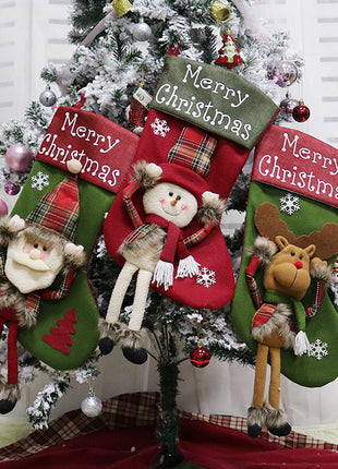 Xmas Big Stockings Set Decorations