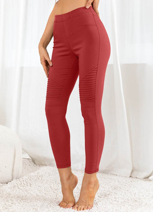 Ribbed Detail Leggings - MimiStylez