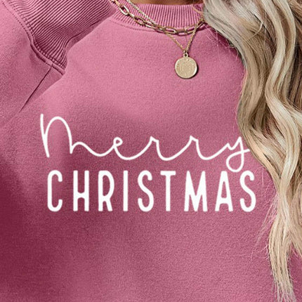MERRY CHRISTMAS Dropped Shoulder Sweatshirt - MimiStylez