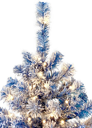 6FT Hinged Pre Lit Fir Christmas Tree