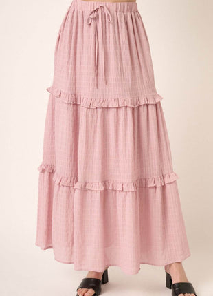 Mittoshop Drawstring High Waist Frill Skirt - MimiStylez