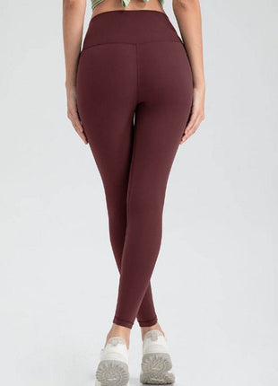 Wide Waistband Slim Fit Active Leggings - MimiStylez