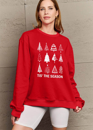 Simply Love Full Size Christmas Tree Graphic Sweatshirt - MimiStylez
