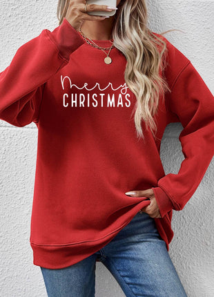 MERRY CHRISTMAS Dropped Shoulder Sweatshirt - MimiStylez