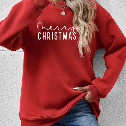 MERRY CHRISTMAS Dropped Shoulder Sweatshirt - MimiStylez