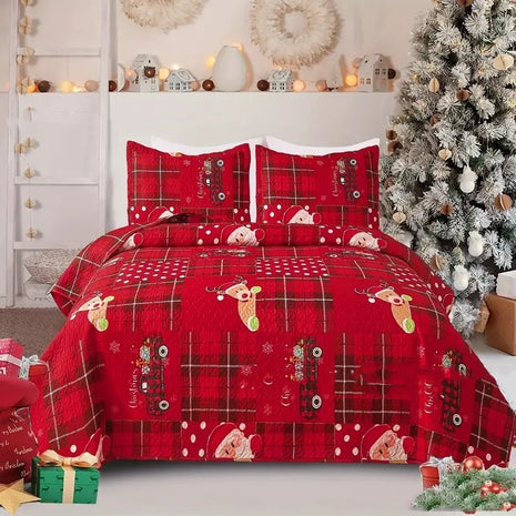 Christmas Duvet Bed Three-piece Set