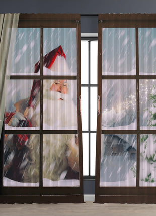 2PCs Christmas Curtain 3D Printing