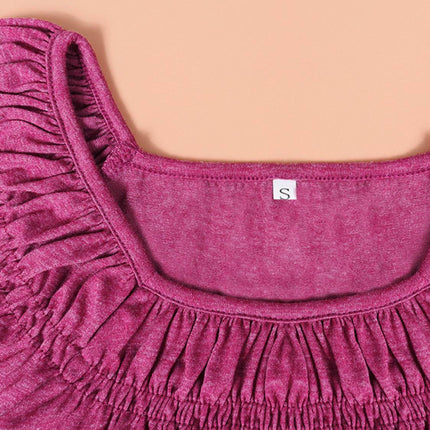 Ruched Short Sleeve Blouse - MimiStylez