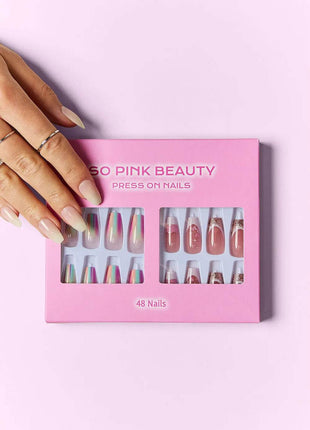 SO PINK BEAUTY Press On Nails 2 Packs - MimiStylez
