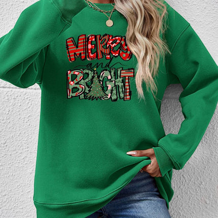 MERRY AND BRIGHT Long Sleeve Sweatshirt - MimiStylez