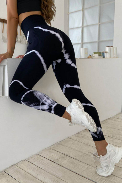 Slim Fit High Waist Long Active Pants - MimiStylez