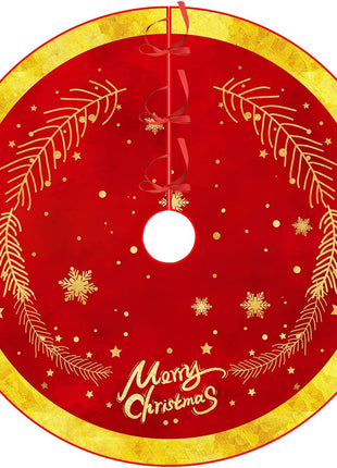 Christmas Decorations Christmas Tree Skirt Deer Carriage Tree Skirt