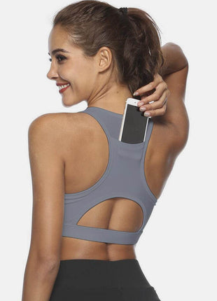 Cutout Scoop Neck Active Tank - MimiStylez