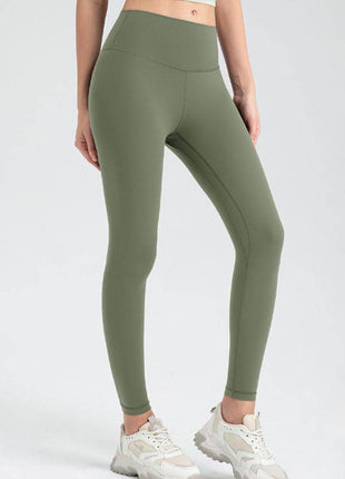 Wide Waistband Slim Fit Active Leggings - MimiStylez