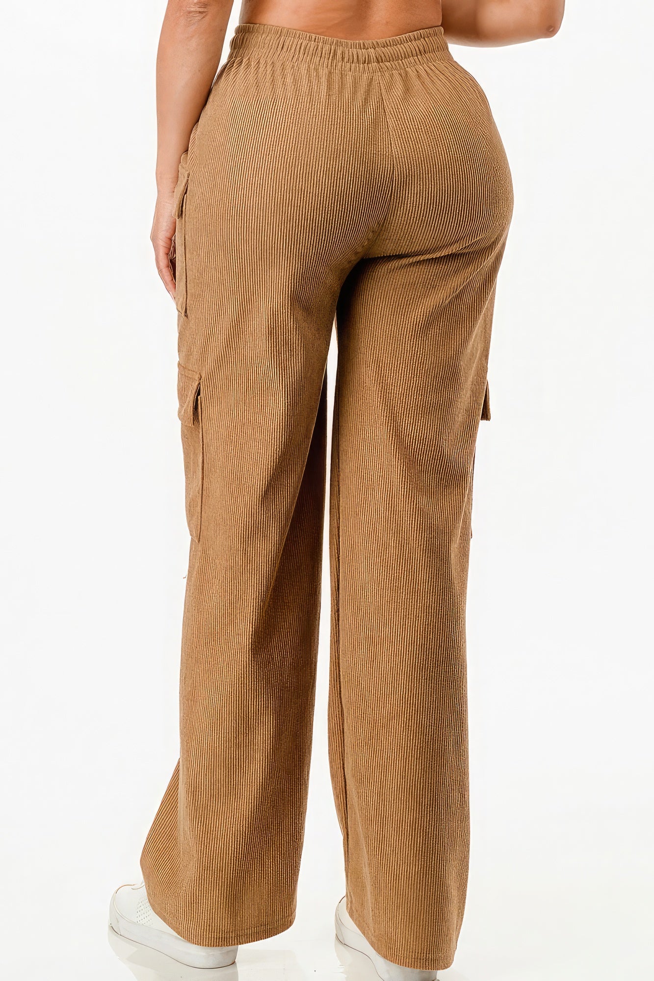 Pantalones cargo de pana lisa