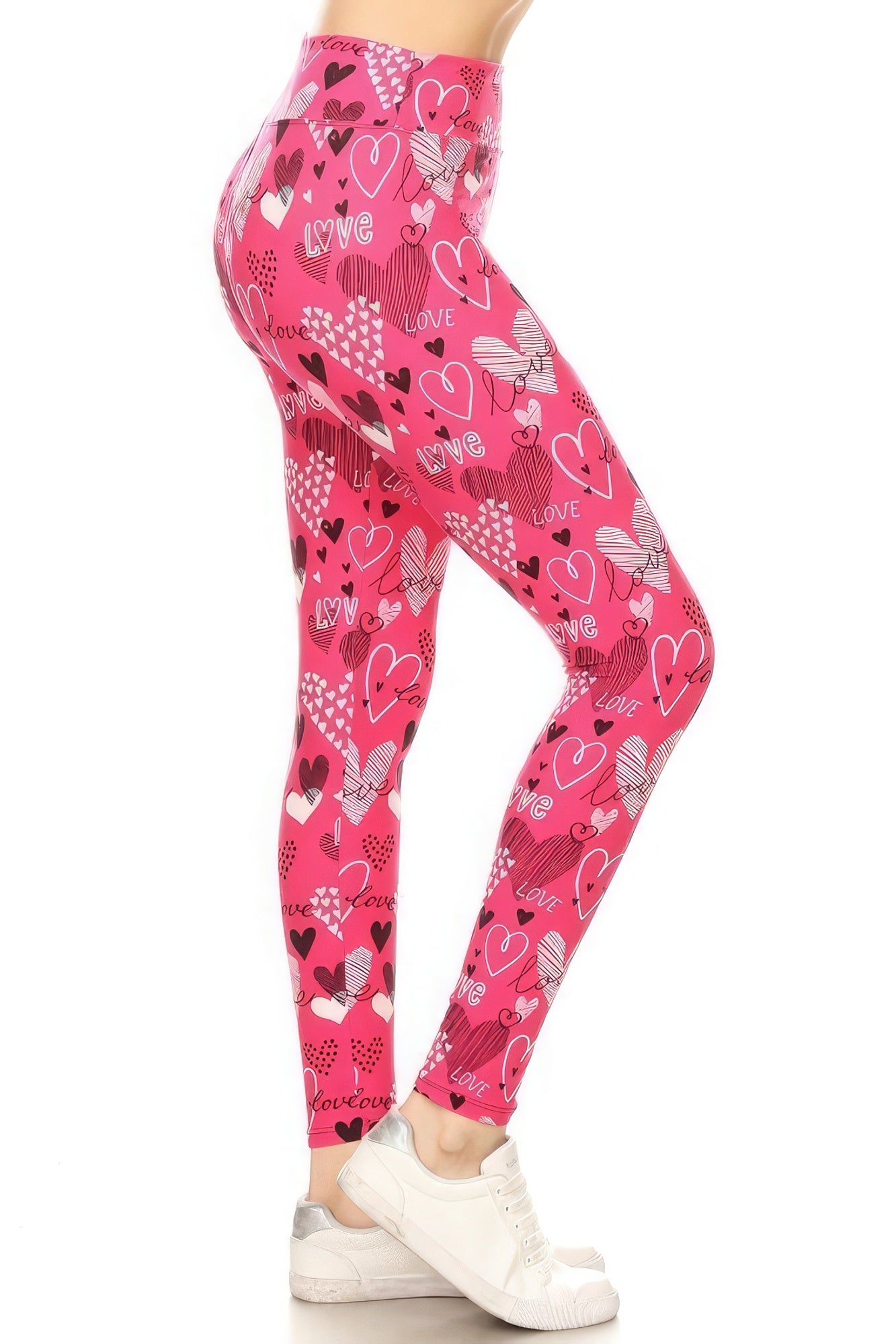 Leggings con estampado suave y mantecoso de banda de yoga