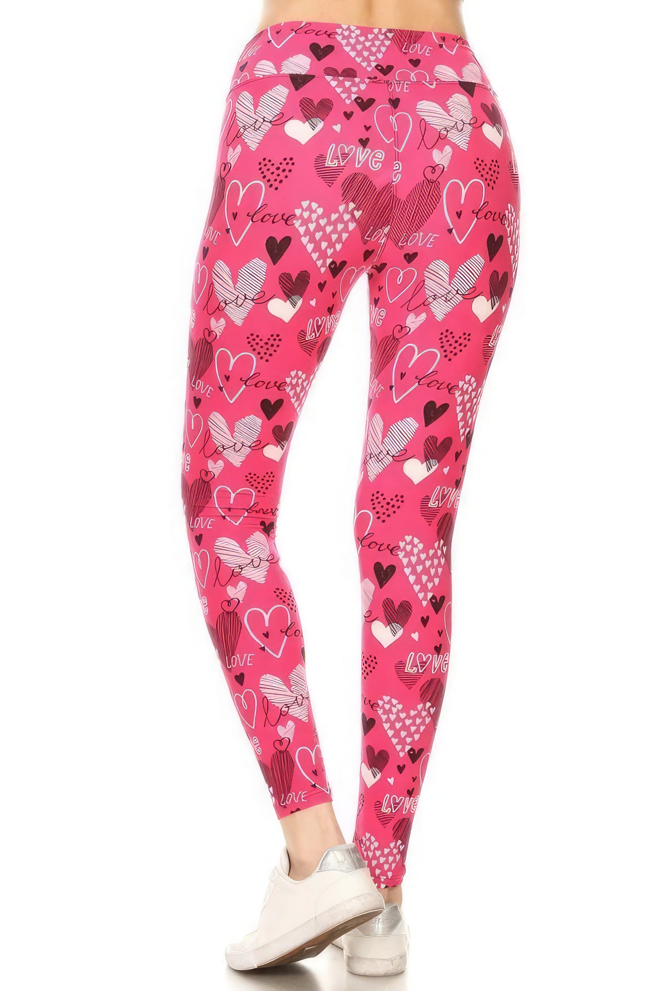 Leggings con estampado suave y mantecoso de banda de yoga