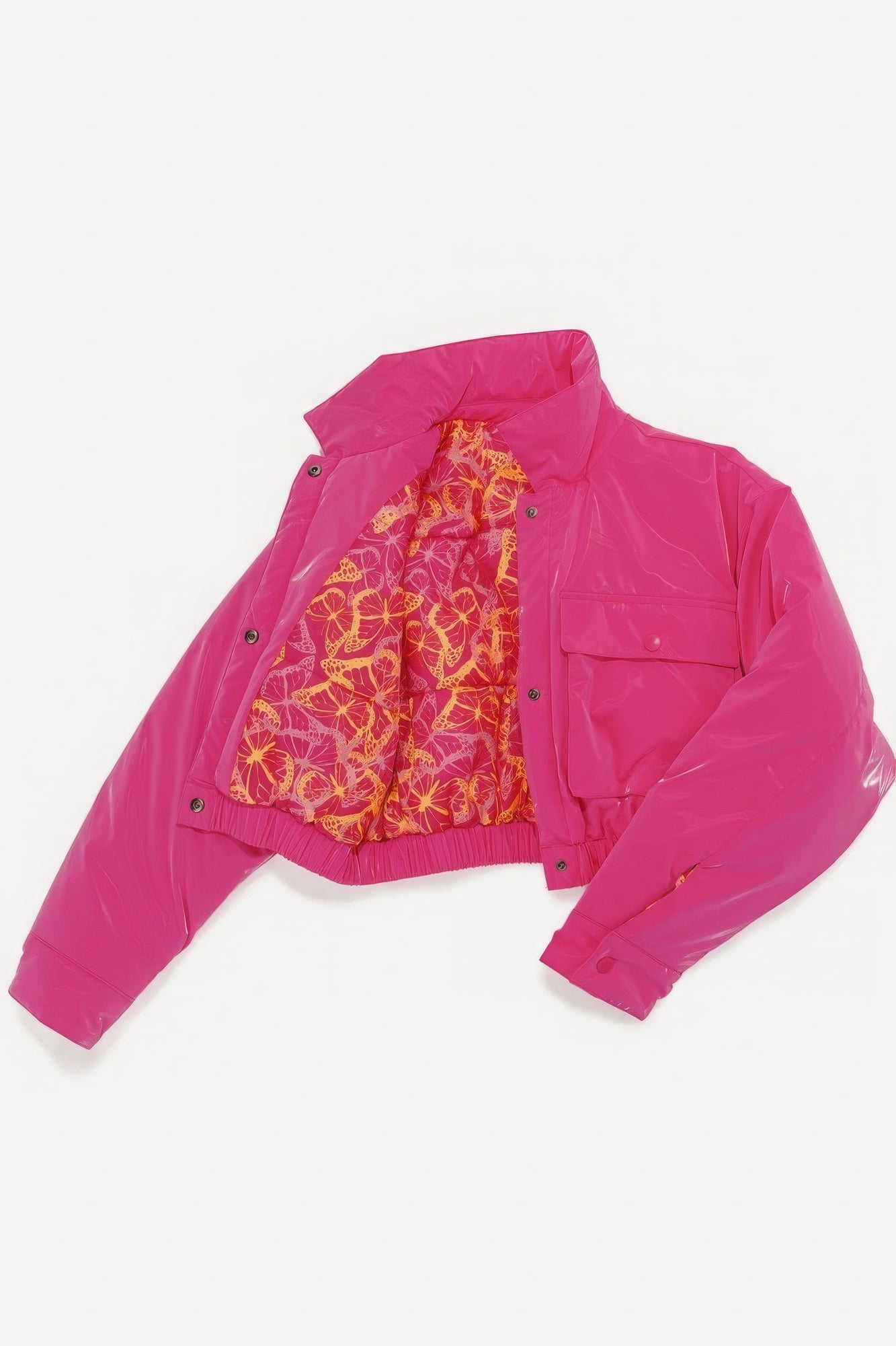 Chaqueta bomber acolchada brillante