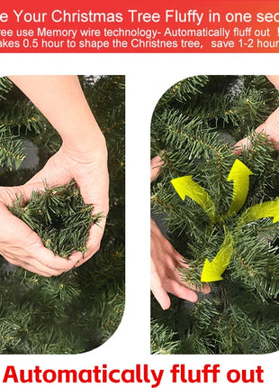 8FT Unlit Christmas Tree With 1430 Branch Tips