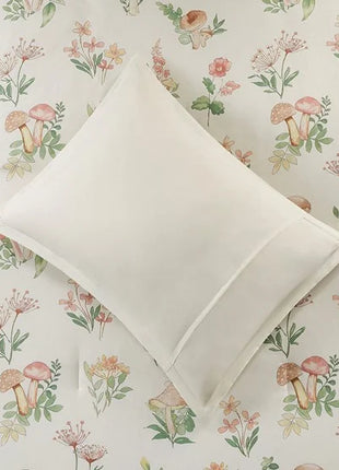 Juego de edredón DB de 4 piezas, estilo floral simple y liso, para uso en el hogar, bodas y hospitales. Disponible en tamaños Full/Queen, Super King y estampado.